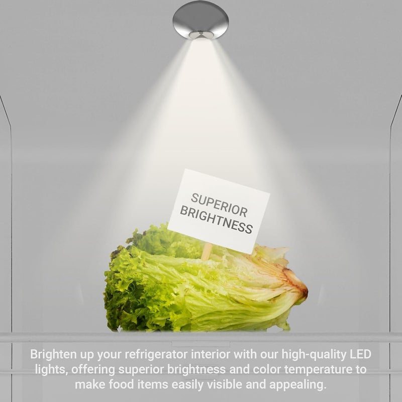 Calvana (2-Pack) 2025 Upgraded Voltage-Stable LED Light Replacement for GE Refrigerators, Compatible with WR55X11132, WR55X25754, Maintains Performance During Voltage Fluctuations, Energy Efficient - Image 4